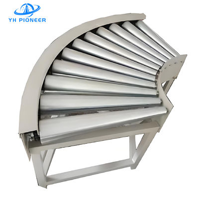 ভালো দাম স্বনির্ধারিত স্পিড ব্যাগ কনভেয়র সিস্টেম অটোমেশন সমাধানের জন্য রোলার টার্নিং কনভেয়র অনলাইন