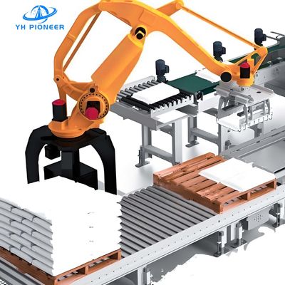 ভালো দাম 200-300 ব্যাগ / এইচআর কাস্টমাইজযোগ্য স্তর সহ উচ্চ ক্ষমতা ব্যাগ প্যালেটিজিং সিস্টেম 1800 মিমি পর্যন্ত স্ট্যাকিং অনলাইন