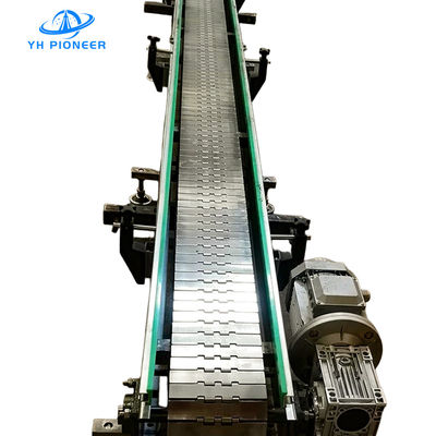 ভালো দাম নির্ভরযোগ্য উপাদান হ্যান্ডলিং জন্য POM এবং স্টেইনলেস স্টীল চেইন প্লেট সঙ্গে উচ্চ দক্ষতা বোতল কনভেয়র সিস্টেম অনলাইন