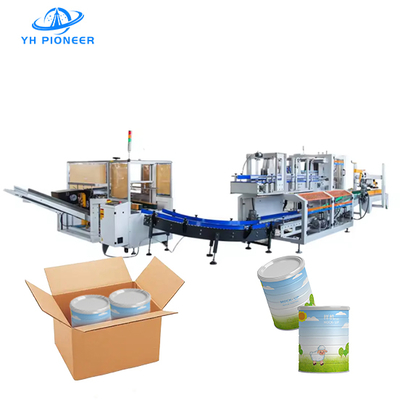 ভালো দাম দ্রুত এবং নির্ভরযোগ্য প্যাকিংয়ের জন্য সম্পূর্ণ স্বয়ংক্রিয় দুধ পাউডার টিন কার্টন প্যাকিং মেশিন অনলাইন