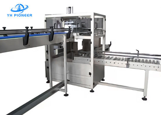 স্টেইনলেস স্টীল বোতল কেস প্যাকিং মেশিন নিয়মিত গতি 18-30case/min