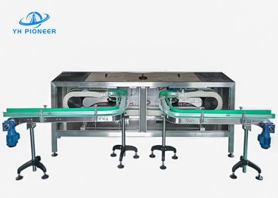 স্টেইনলেস স্টীল অটোমেটেড বোতল কনভেয়র সিস্টেম চেইন বেল্ট রোলার কনভেয়র মেশিন