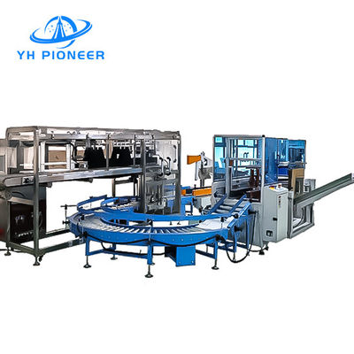 ভালো দাম 220V 50Hz বোতল কেস প্যাকিং মেশিন স্টেইনলেস স্টীল নির্মাণ পিএলসি নিয়ন্ত্রণ অনলাইন